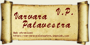 Varvara Palavestra vizit kartica